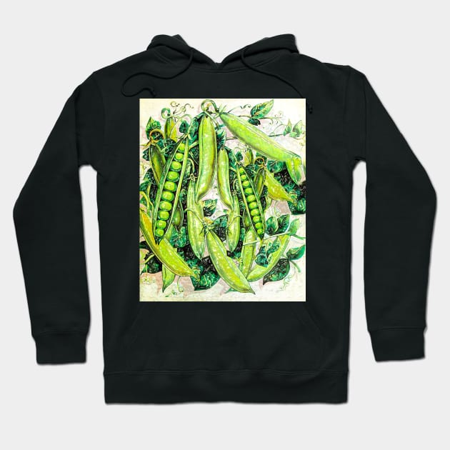 Pea pod plant Hoodie by Marccelus